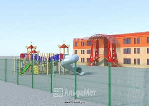 3Д ограждения для школ, детских садов, парков