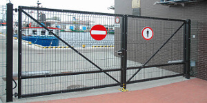 Ворота распашные для панельных ограждений